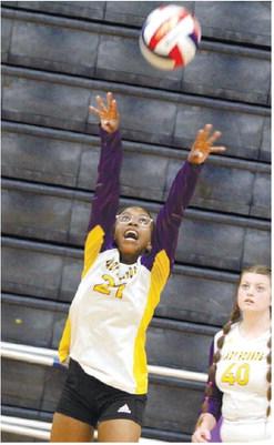 The JV Volleyhounds wrapped up their season last week with a win against Peach County. BRAD HARRISON/Staff