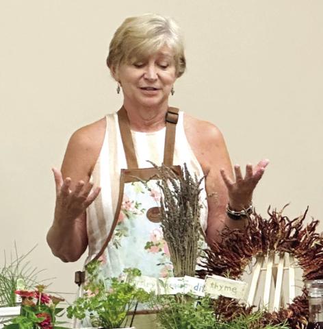 Gray Garden Club learns about herbs