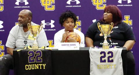 Regarded as the region’s top player this past season, Kamiyah Adams is bound for Georgia Southwestern S tate. LINDSEY THOMAS/Contributed