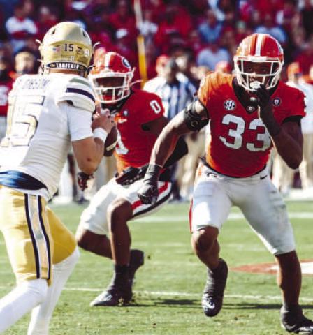 Another senior, Robert Beal Jr. (33) has stepped up at linebacker. HUNTER PEACOCK/Contributed