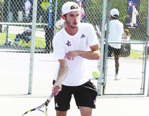 Both JCHS tennis teams added state tournament berths to this season’s accolades, with the Greyhounds performing well enough to host a first-round match at home. BRAD HARRISON/Staff