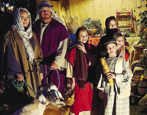 Member of Gray Methodist Church have been presenting the live Nativity to the communities of Gray and Jones County for more than 20 years. FILE PHOTO