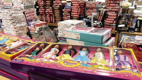 Dolls and other girls items at the distribution center in Gray that girls have asked for this year. CONTRIBUTED