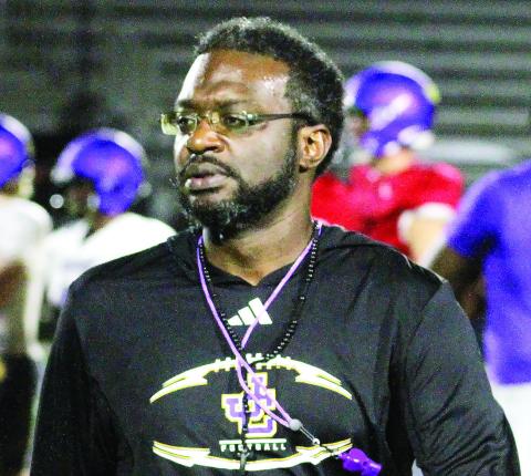 JCHS alumnus Antwan Toomer is back in Gray as Jones County’s receivers coach in addition to assistant head coach and recruiting coordinator. BRAD HARRISON/Staff