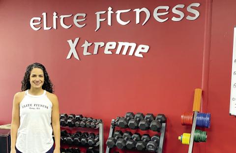 Elite Fitness manager Sara Escalante in the new Elite Fitness Xtreme facility that focuses on full-body functional training. DEBBIE LURIE-SMITH/Staff