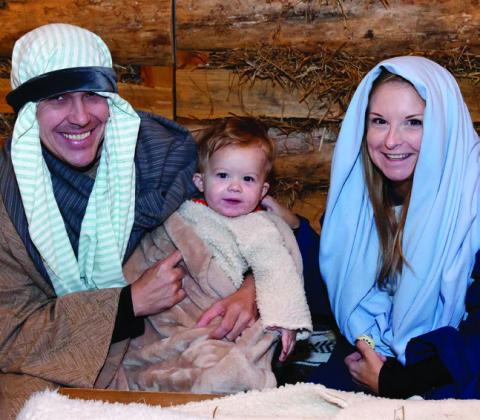 Local families help bring the story of Jesus’ birth to life. FILE PHOTO