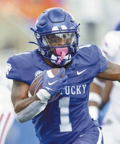 Kentucky running back Ray Davis has faced the Bulldogs before when he was on Vanderbilt’s team, before transferring to become a Wildcat. He ran for 280 yards in last Saturday’s win over Florida. COURTESY OF UK ATHLETICS