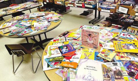 Children’s books are available for purchase at the used book sale every second Saturday of the month. ALAINA CLARKE/Staff