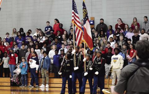 CRMS honors veterans with patriotic program