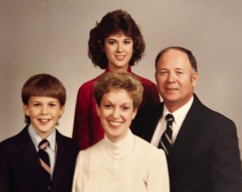 Brad, Joy, Bonnie and Frank Duke in 1987. CONTRIBUTED