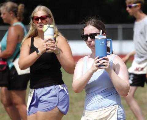 Marching Greyhounds strive through elements as band camp concludes