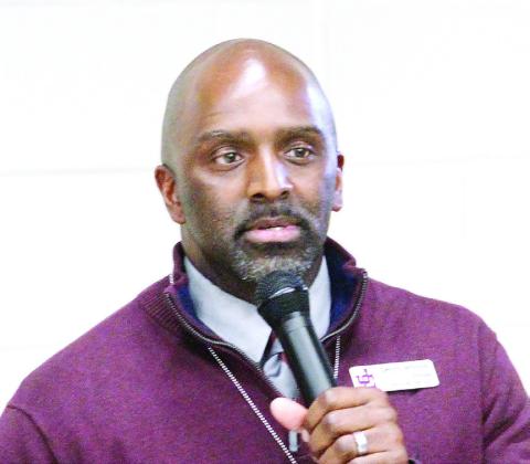 JCHS principal Dennis Woolfolk says that the hiring of a new head football coach is first on the list ahead of lining up an athletic director. BRAD HARRISON/ Staff