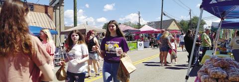 The estimated attendance at the April 15 Main Street Gray Spring Festival was 1,000 with 650 wrist bands sold for the concert. Photo by Brandy Round