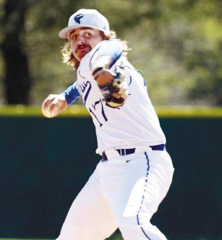 Jacob Thompson pitched five innings to get the win for the Tornadoes on Saturday. COURTESY OF BREVARD COLLEGE ATHLETICS