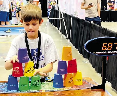 GES Zoomies compete in Sport Stacking