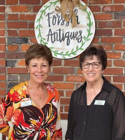 Dianne Hattaway (l-r) and Carol Robeson, the owners of Forsyth Antique and More. CONTRIBUTED