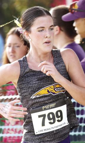 Addison Robinson ran to a region title in the 1600 and 3200 meters. BRAD HARRISON/Staff