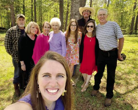 Pictured are: Kimberlyn Wilson (front, then l-r), Kirk Wilson, Ann Wilson, Kelly Drumheller, Charlotte Wilson, Kendall Drumheller, Jeanine Wilson, Keith Wilson and Zeb Wilson (in back). CONTRIBUTED