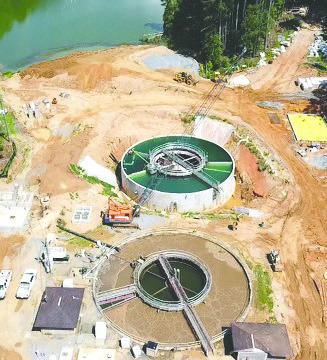 New sewage treatment plant halfway complete