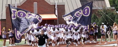 The Greyhounds are eager to take the field after last year’s 8-4 season. BRAD HARRISON/Staff