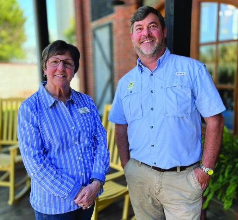 Carol Robeson and Henry Hicks, the owners of Forsyth Antiques and More, outside of their business. GALAI ENGLISH/Contributed