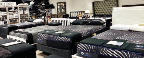 Macon &amp; Robins Bed &amp; Mattress has great brands such as Sealy to help customers find something to fit their sleep needs.