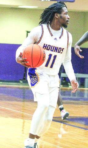 Marlin Mills brings the ball up the floor against Luella in Thursday’s final day of the Morris Bank Christmas Tournament. BRAD HARRISON/Staff