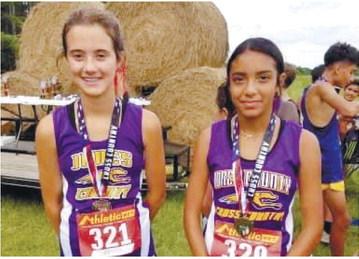 Led by the _rst-place _nish of Isabella Sanchez, Gray Station Middle _nished second in the girls’ race last Thursday in Milledgeville.  CONTRIBUTED