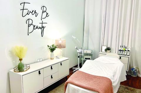 The room in Ever Be Beauty where clients can get their skincare needs met in Jones County. ALAINA CLARKE/Staff