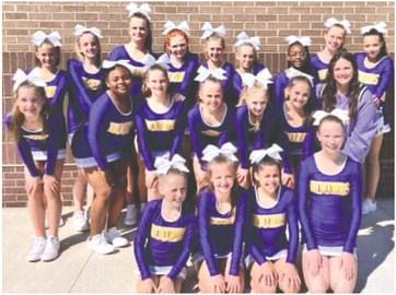 Jones County’s middle school competition cheerleaders claimed a secondplace trophy at Saturday’s Middle Georgia Cheer Classic hosted by Houston County. The _nish was claimed on a day consisting of two middle school sessions comprised of 20 dierent teams. CONTRIBUTED