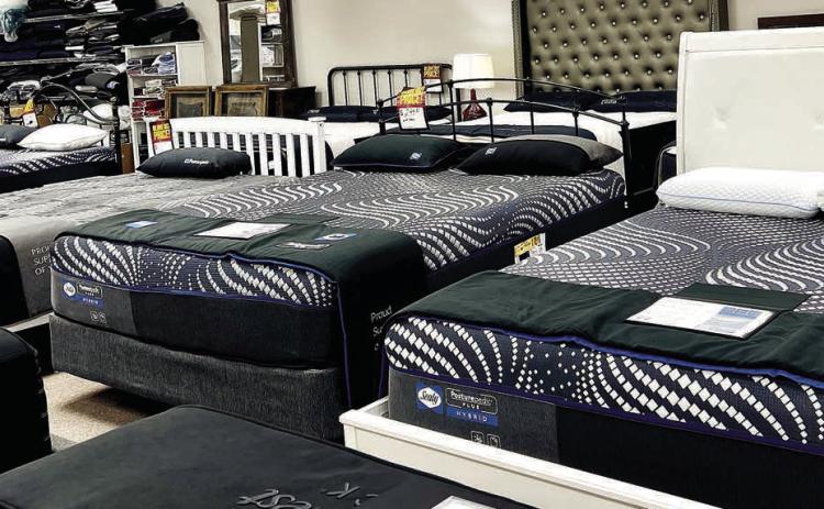 Macon & Robins Bed &amp; Mattress has brands such as Sealy to help customers with their sleep needs.