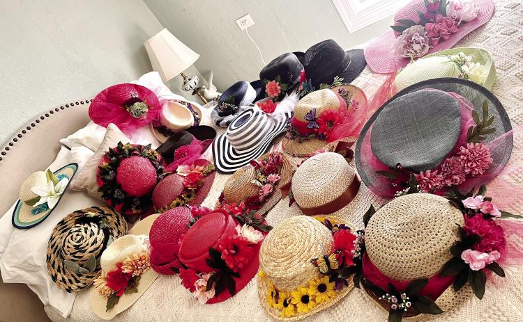 Woman creates Easter hats